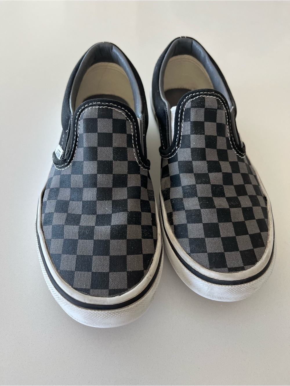 Vans Little Kids Classic Slip-On Checkerboard Shoe SZ: 3